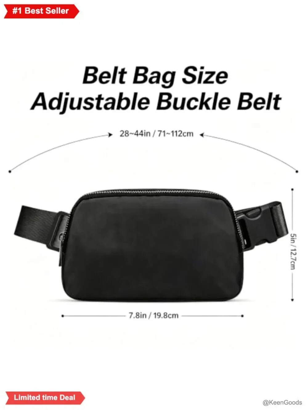 Nylon Waist Pack Crossbody Fanny Bag for Women Everyday Travel